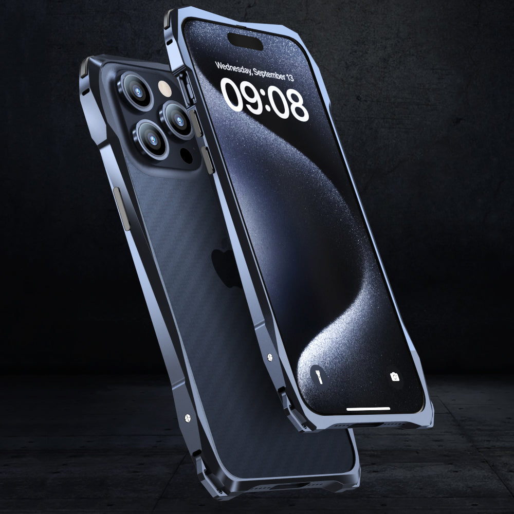 Lumee IPhone Case LUPHIE Metal Bumper Case For IPhone 15 Black