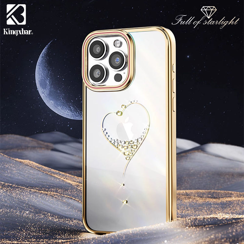 Guess Apple iPhone 15 Pro Max Schutzhülle Case Cover 4G Metal Gold Logo  Pink