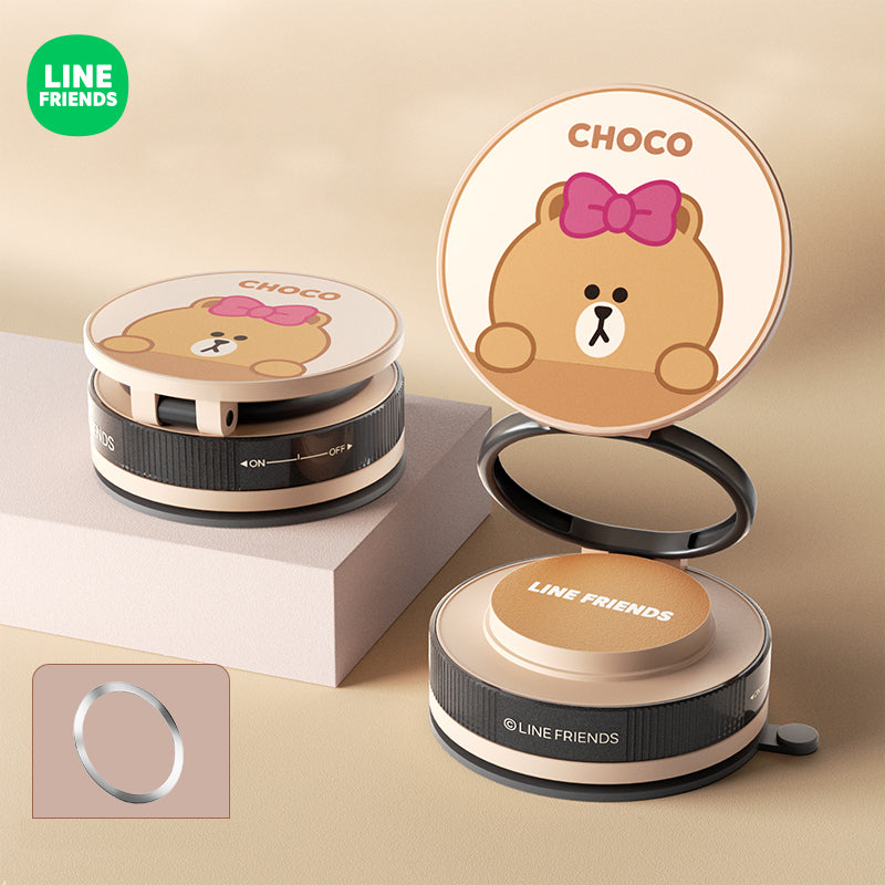 Line Friends Vacuum Suction Magnetic Folding Mount Phone Holder Navigation Bracket