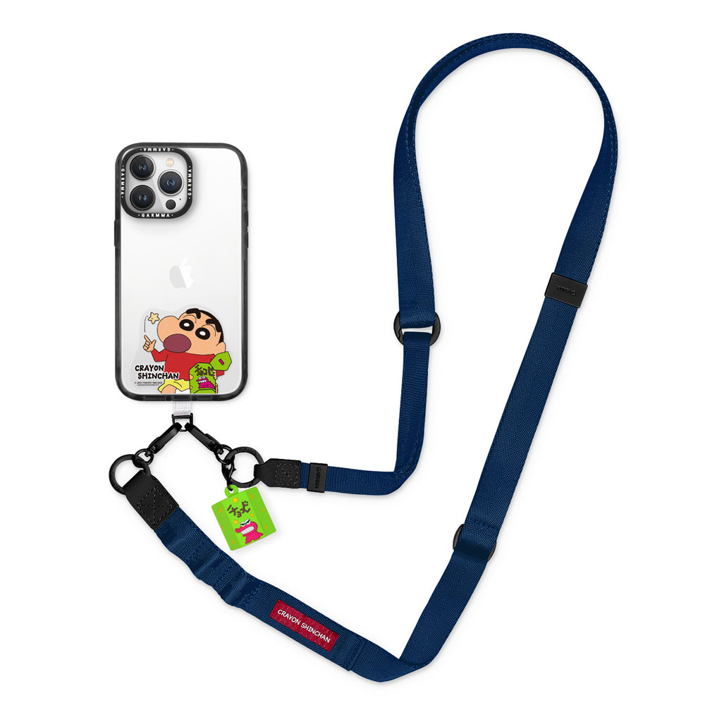 GARMMA Crayon Shin-chan Doll Charm Phone Lanyard Cross-body Strap