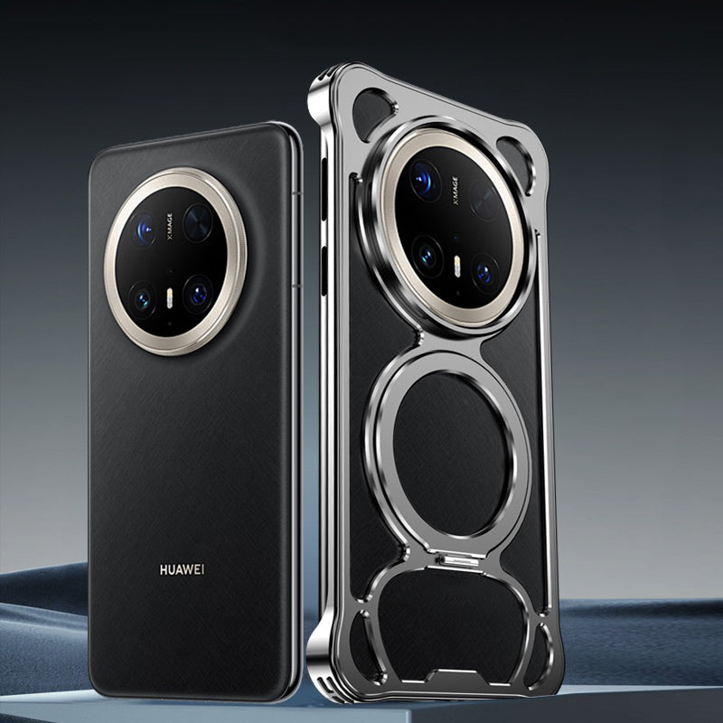 Armor King Panda MagSafe Pivot Ring Stand Air Cushion Metal Case Cover