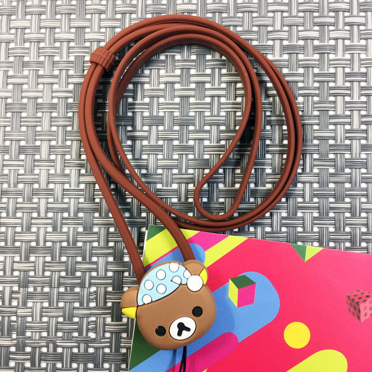 Charm Lanyard Cute Cartoon Characters Universal Anti-Lost Silicone Strap