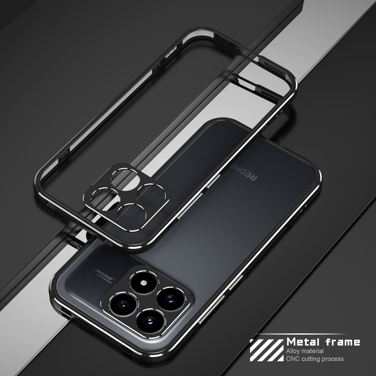 iy Aurora Sword Lens Protector Bicolor Aluminum Bumper Case for Xiaomi Redmi K90 / K80 / K70 series