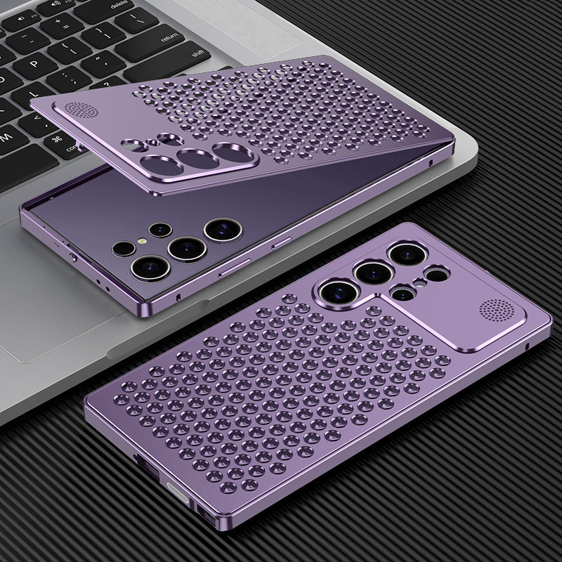 Kylin Armor Elastic Buckle Heat Dissipation Aromatherapy Metal Case Cover