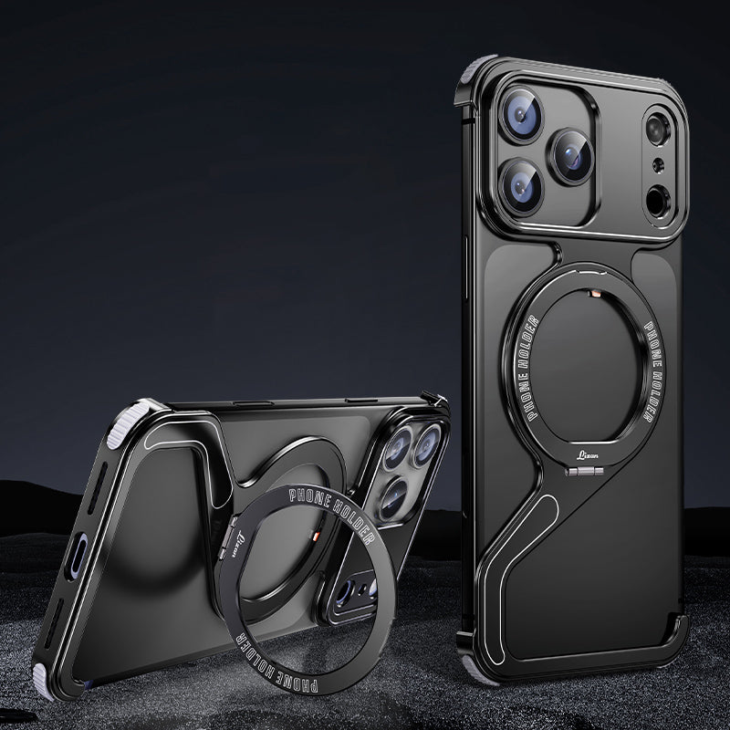 Armor King Z Shell MagSafe Pivot Ring Stand Air Cushion Metal Case Cover
