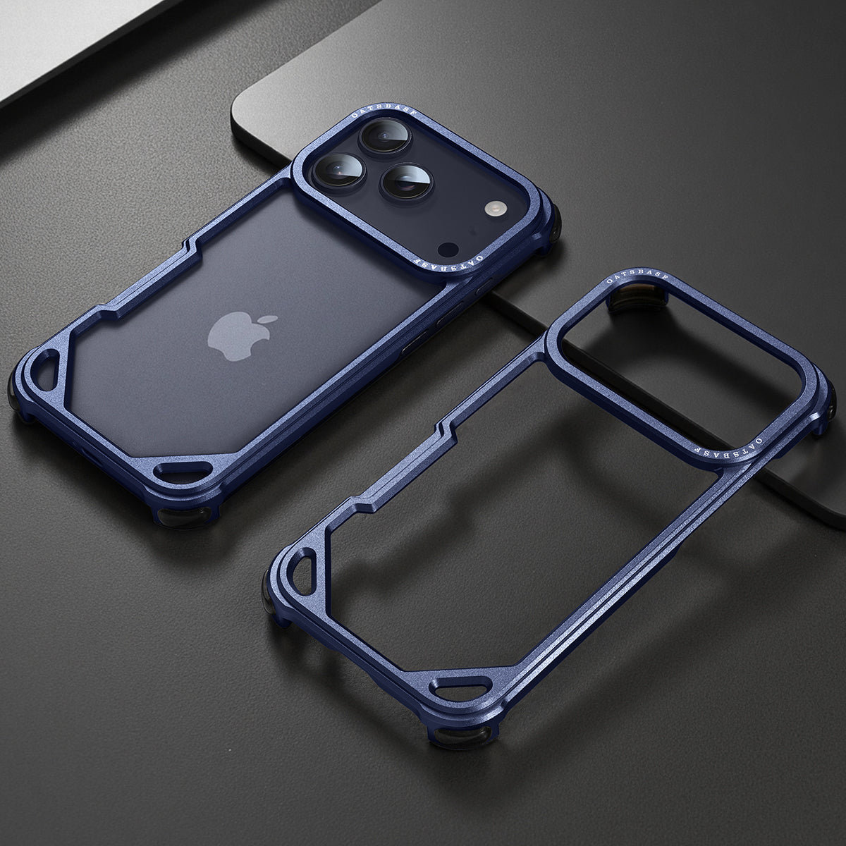 Oatsbasf Simple Shield Air Cushion Shockproof Aluminum Metal Bumper Case Cover