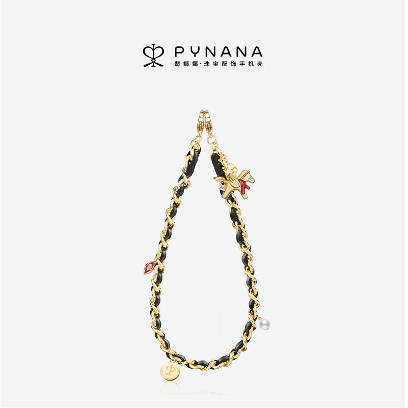 PYNANA Jewelry Aesthetics & Handcraft Hand Chain Phone Charm Beads Strap Pearl Lanyard