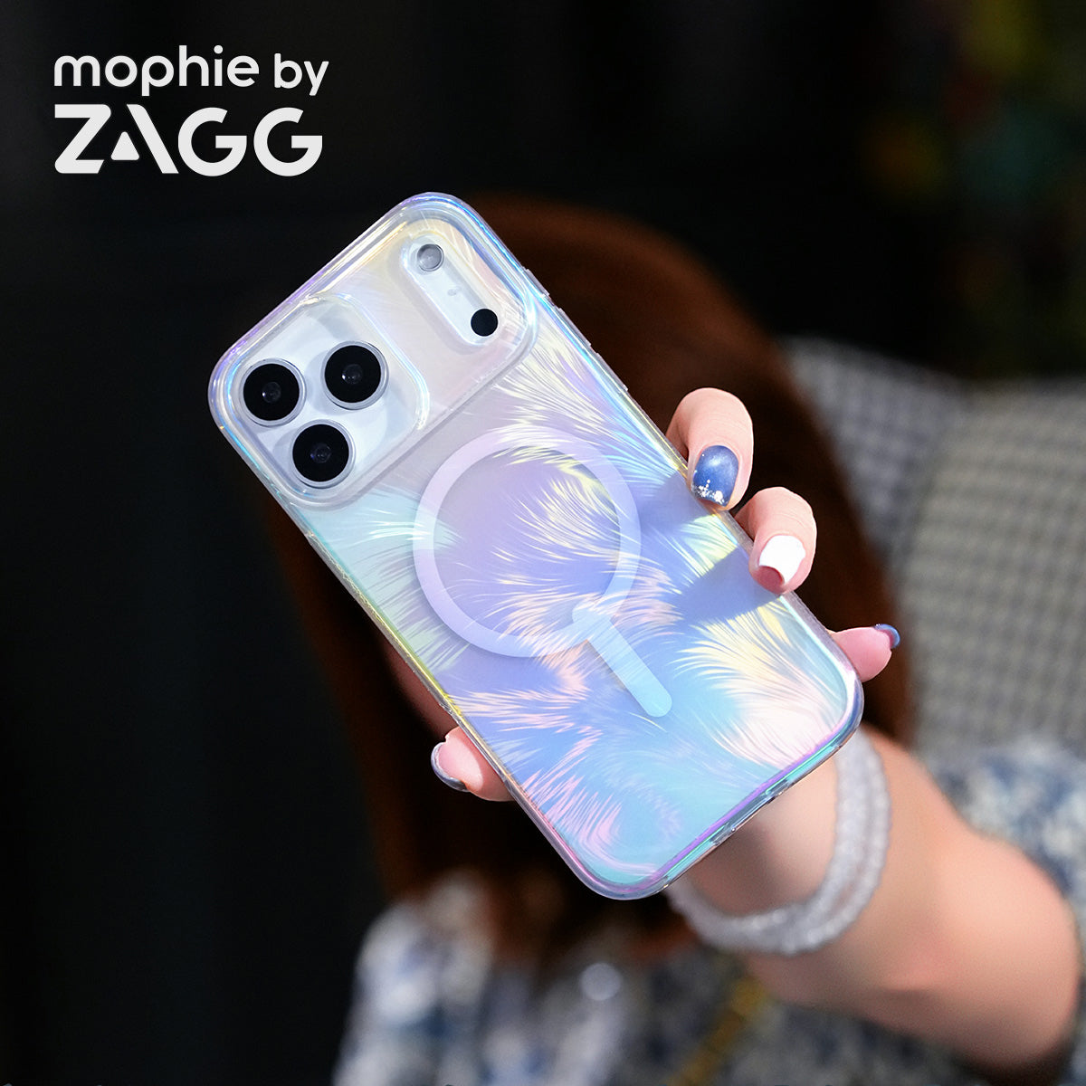 ZAGG Milan Snap Iridescent MagSafe Ultimate Impact Protection Case Cov