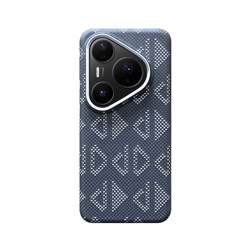 Armor King Geometric Impression Aramid Fiber MagSafe Non-Slip Slim Light Case Cover