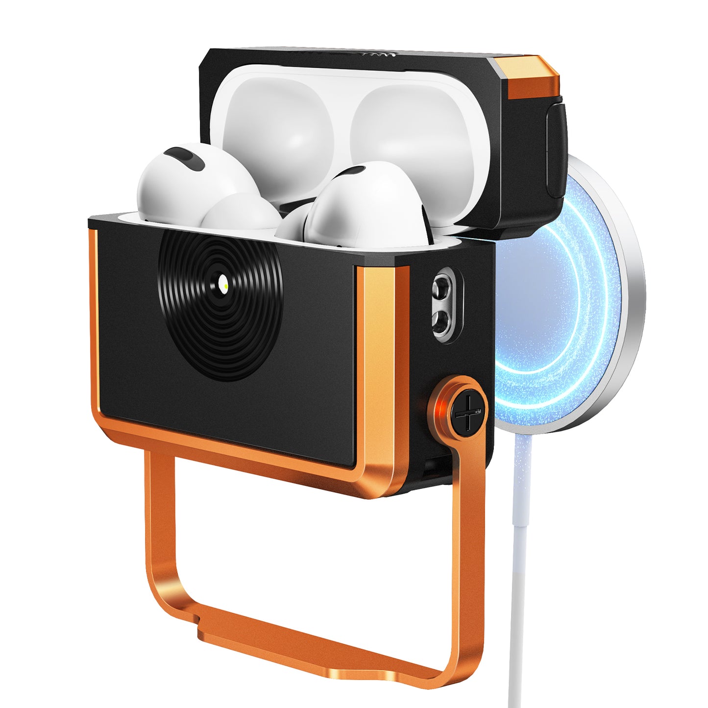 Oatsbasf Speaker Shockproof Silicone Protective Case for AirPods Pro 3