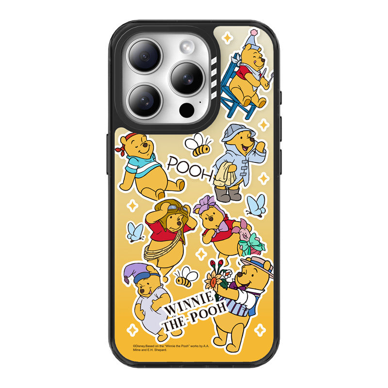 Disney Winnie the Pooh MagSafe Black-edged Shockproof Case Cover