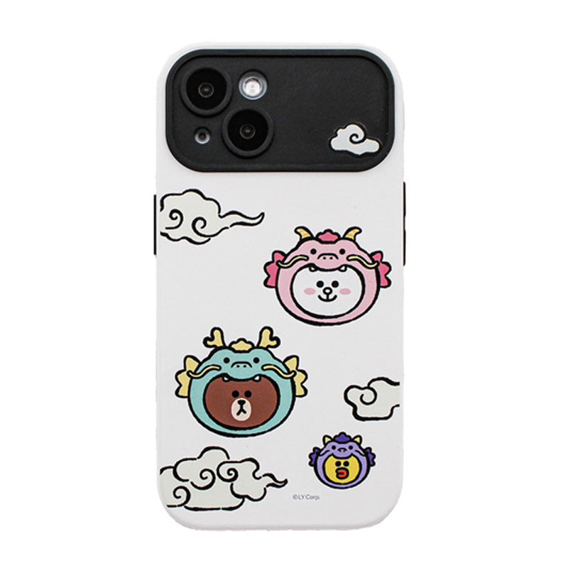 Line Friends Loong Dual Layer TPU+PC Shockproof Guard Up Combo Case Cover
