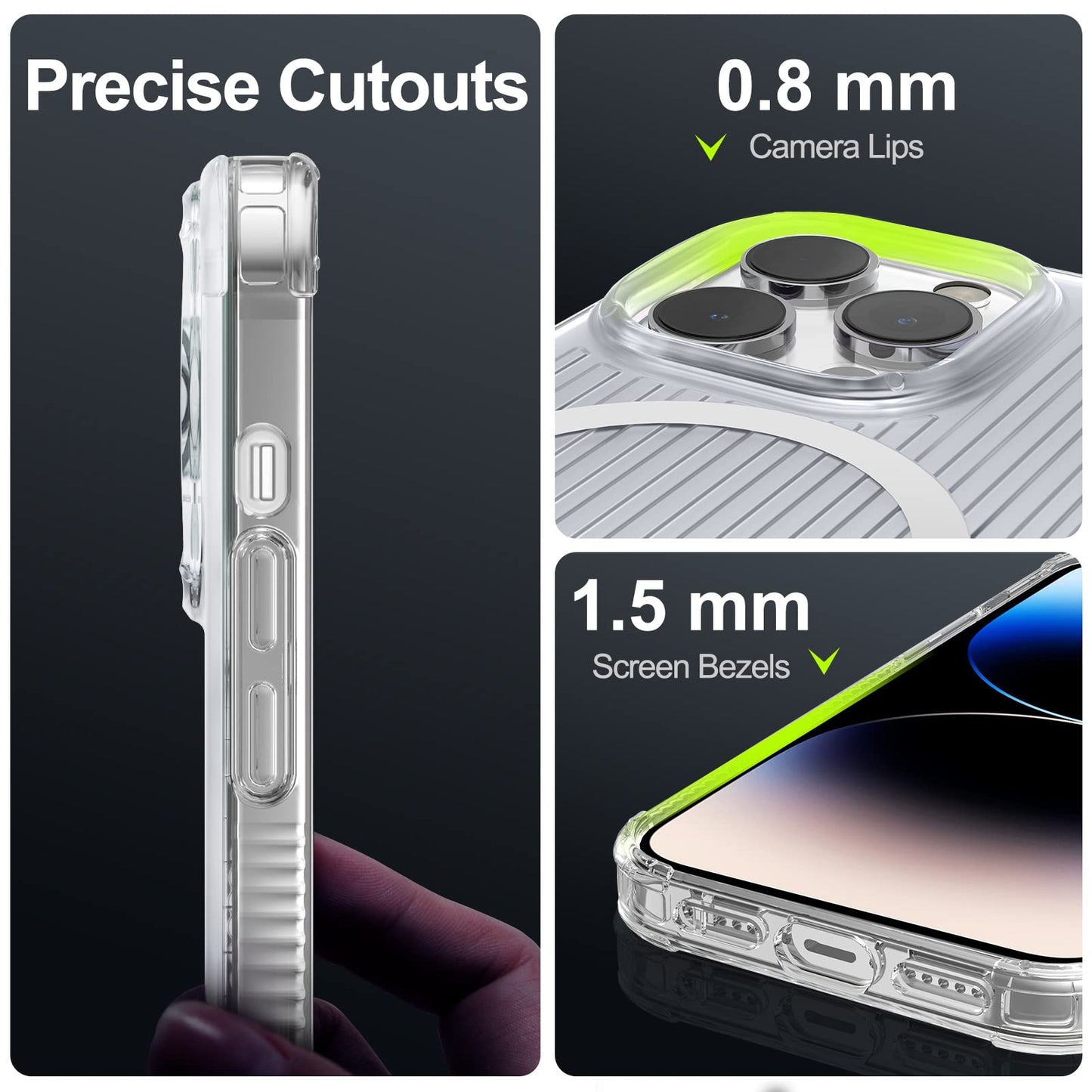 PQY Go Out Magnetic MagSafe Shockproof Case Cover for Apple iPhone 14 Pro Max