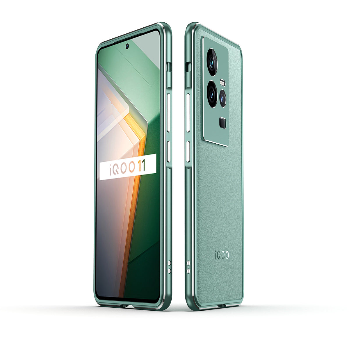 iy Aurora Sword Lens Protector Bicolor Aluminum Bumper Case for vivo iQOO 11 series