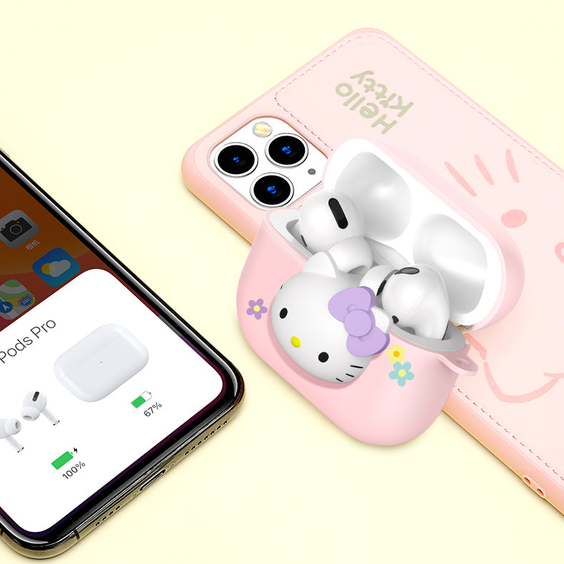 UKA 3D Hello Kitty Matte Touch Apple AirPods Pro/2&1 Charging Case Cover