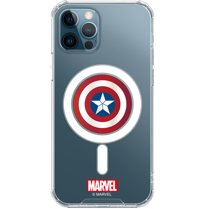 UKA Marvel Avengers Anti-fall Clear PC+TPU Magnetic MagSafe Case Cover