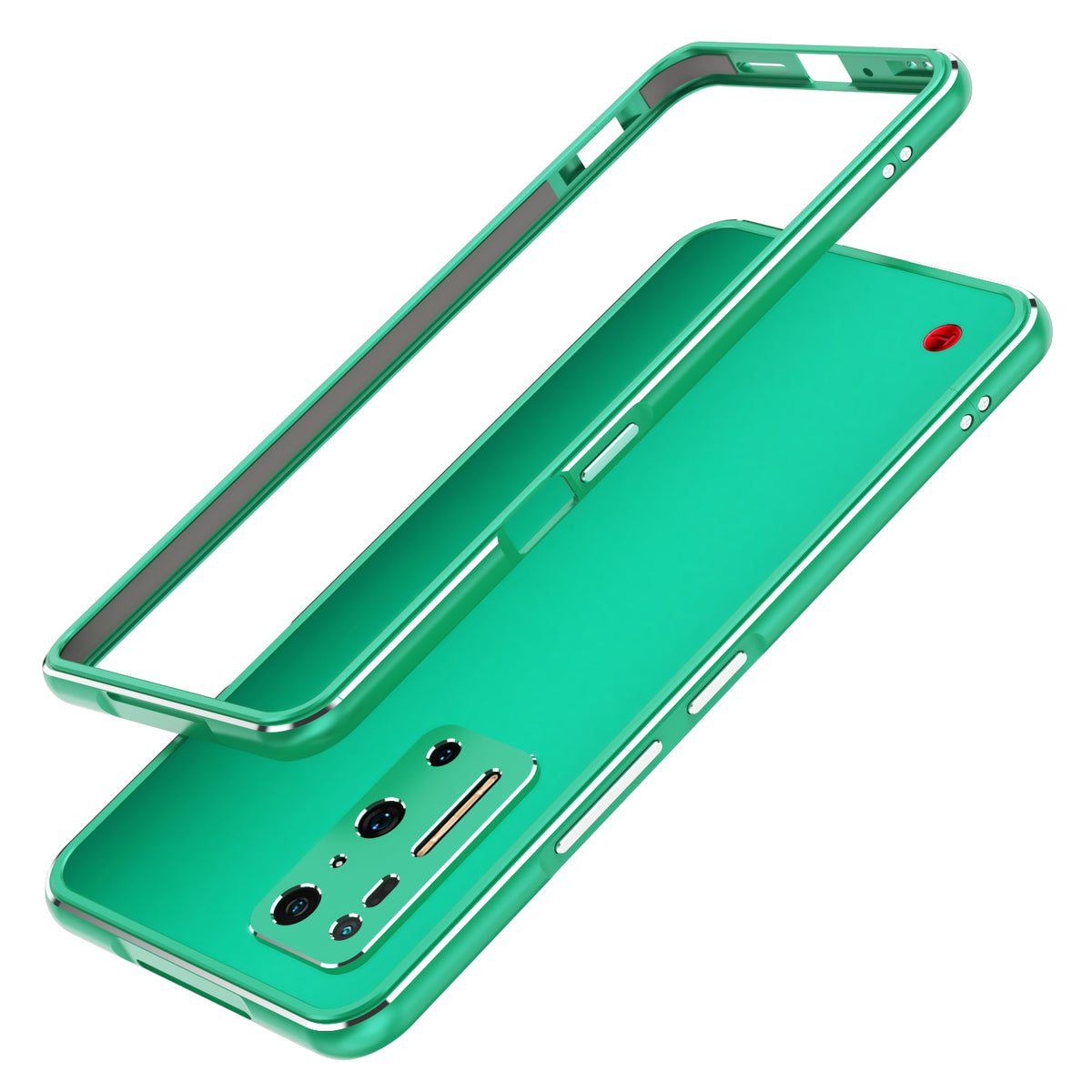 iy Aurora Sword Lens Protector Bicolor Aluminum Bumper Case for Smartisan Nut R2