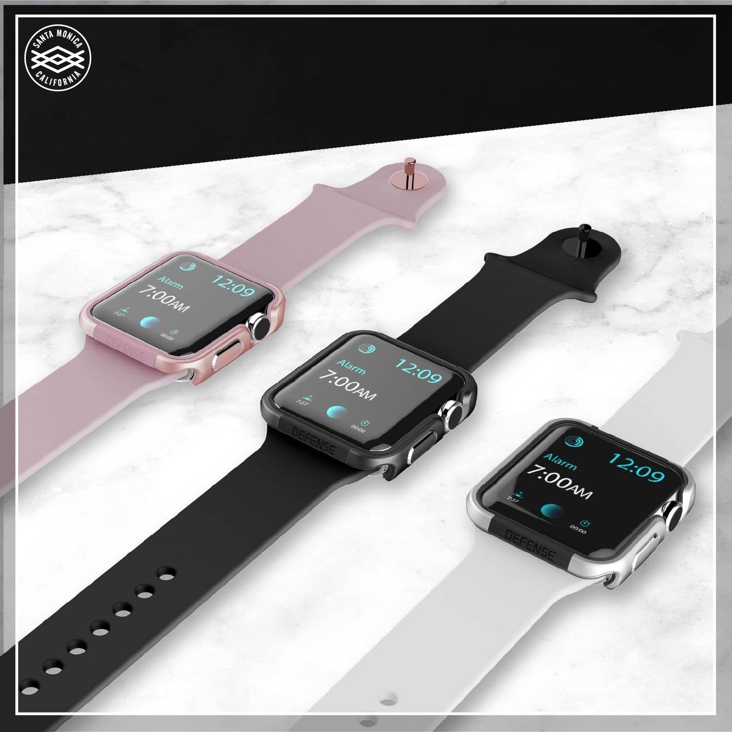 X-Doria Defense Edge Premium Aluminum & TPU Bumper Frame Case for Apple Watch
