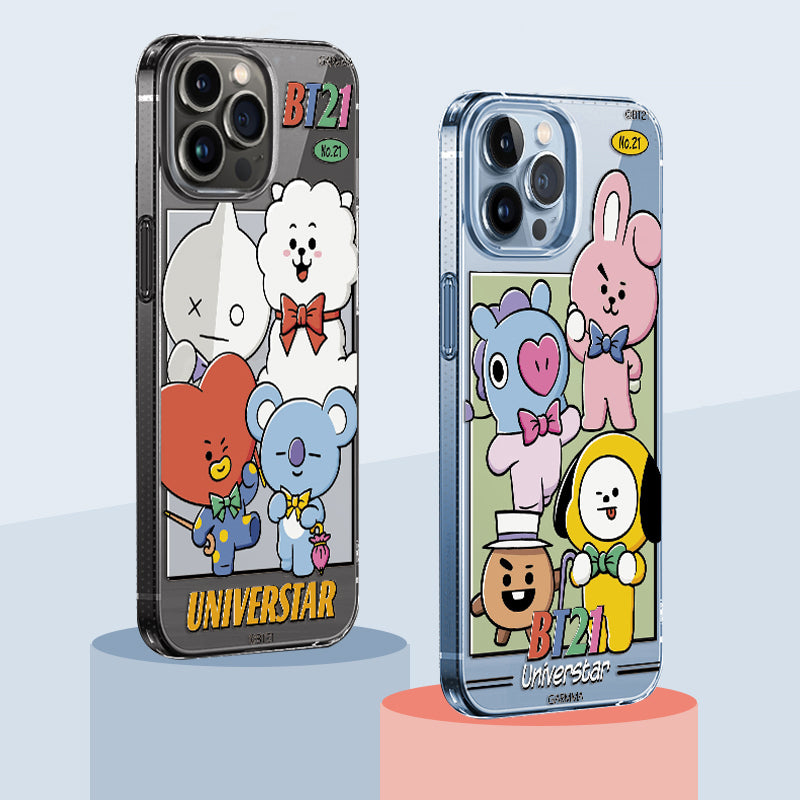 GARMMA BT21 Vintage Edition Air Cushion TPU+PC Back Case Cover