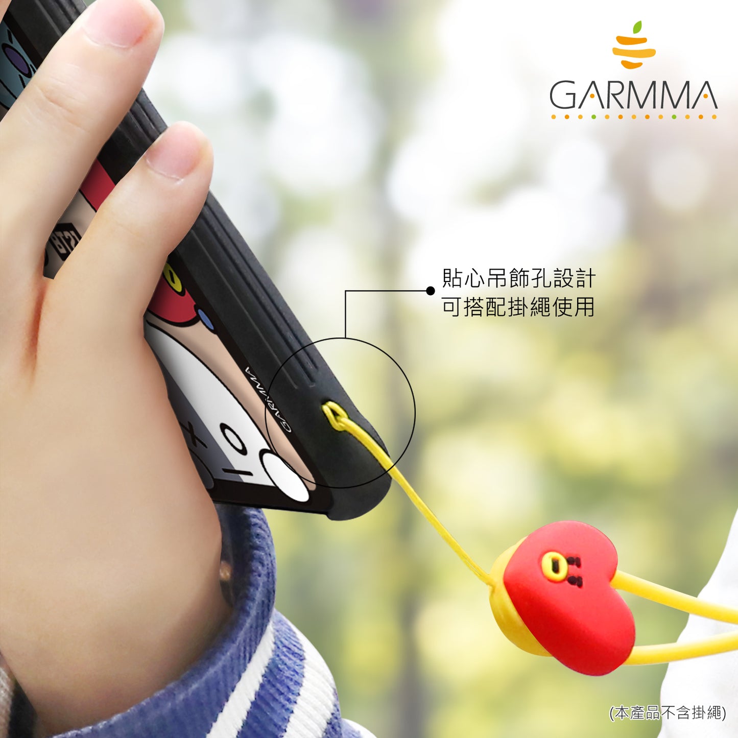 GARMMA BT21 UNIVERSTAR Air Barrier Shockproof Tempered Glass Back Case Cover for iPhone 11 Pro