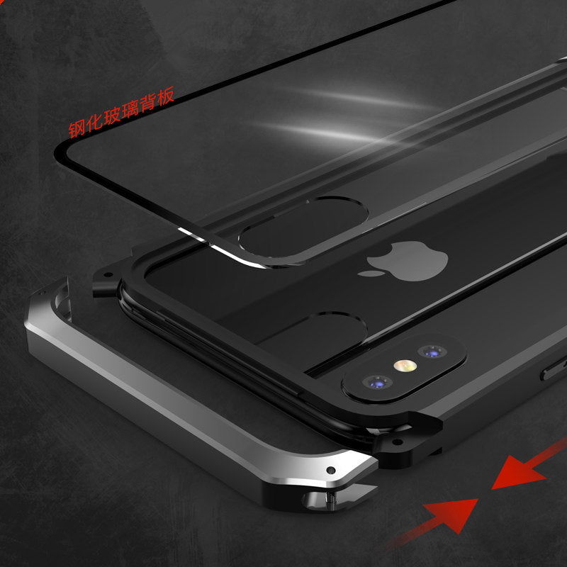 GINMIC Solace Glass Aerospace Aluminum Frame Toughened Glass Case Cover