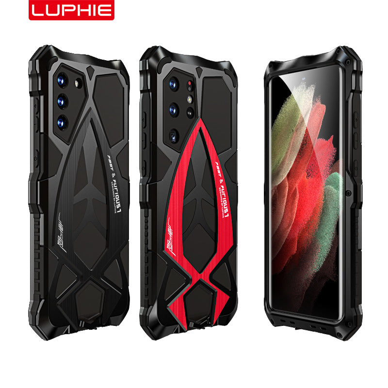 Luphie Roadster Sports Car Water-resistant Shockproof Heavy Duty Metal Case Cover