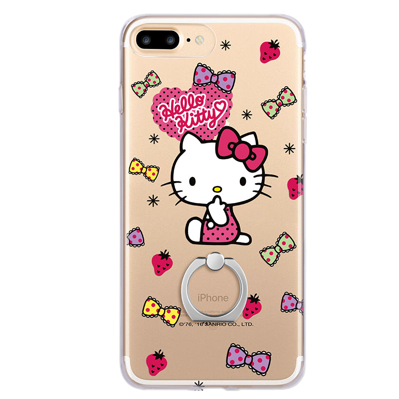 Hello Kitty Rhythm Slim Transparent TPU Bumper PC Cover Case w/ Ring G – Armor King Case Hello Kitty Rhythm Slim Transparent TPU Bumper PC Cover Case w/ Ring G – Armor King Case