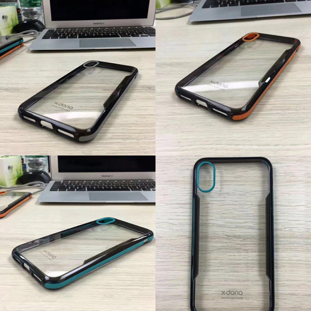 X-Doria Fense Acrylic Back Glass Polycarbonate Protective Case for Apple iPhone XS/X