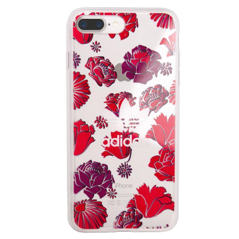 adidas Originals Bohemian Red Clear Back Case Cover for Apple iPhone Plus/7 Plus