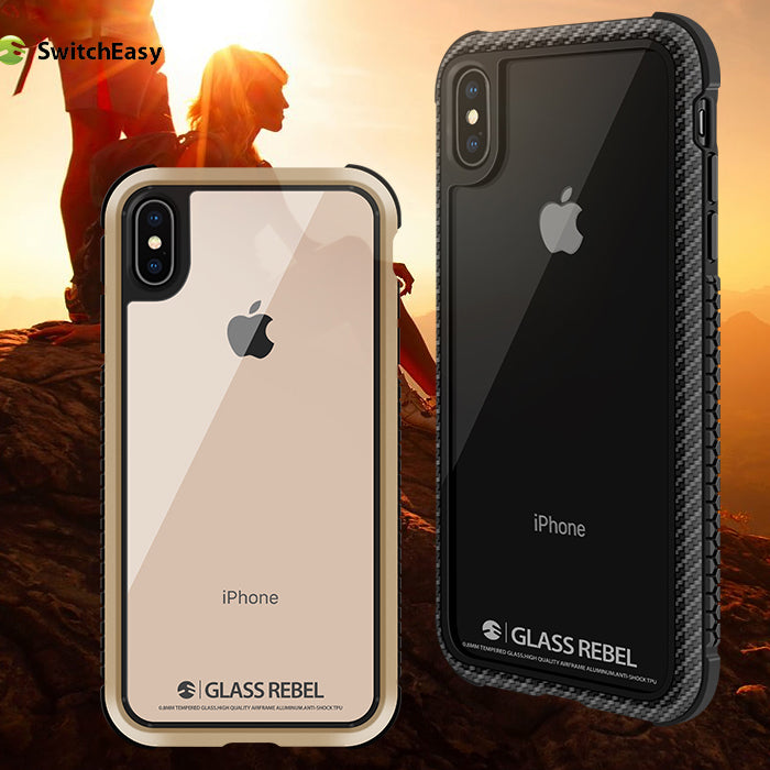 SwitchEasy Glass Rebel Military Grade Anti-Shock TPU Metal Tempered Gl –  Armor King Case