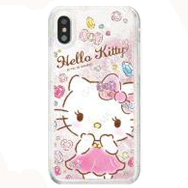 GARMMA Hello Kitty Air Cushion Glitter Quicksand Back Case for Apple iPhone XS/X