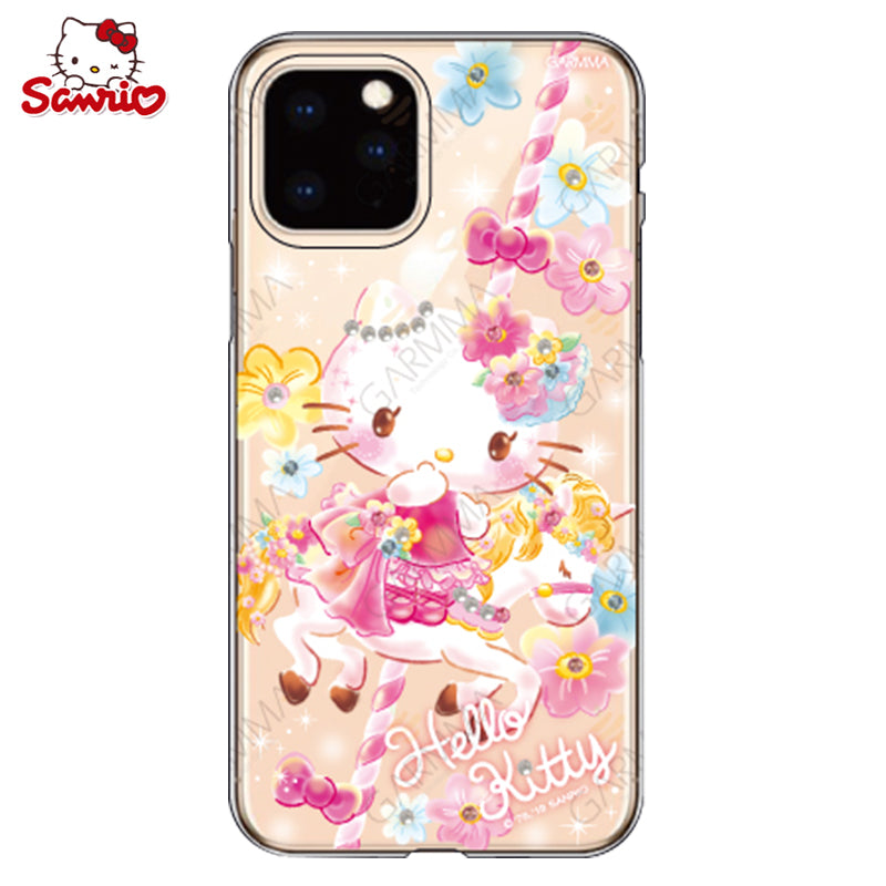 GARMMA Hello Kitty & My Melody & Little Twin Stars Swarovski Crystal Shockproof Soft Back Case Cover