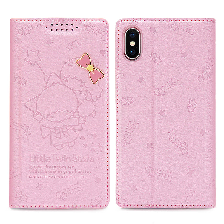 GARMMA Hello Kitty & Little Twin Stars & My Melody Leather Wallet Case for iPhone