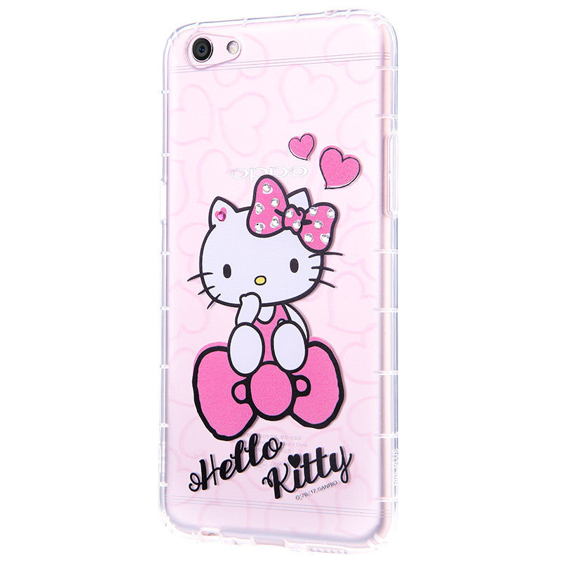 gourmandise Hello Kitty Air Cushion Bling Crystal Rhinestone Diamonds Transparent TPU Cover Case