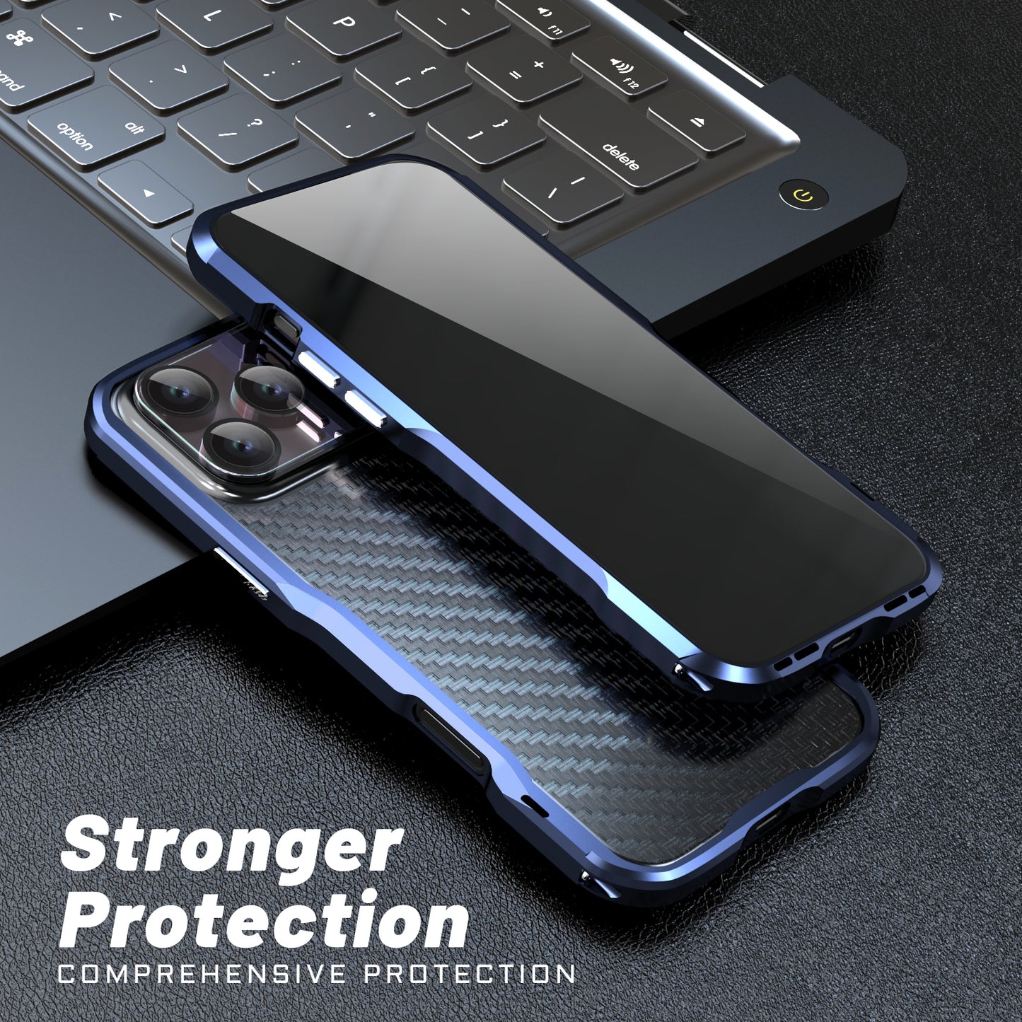 Luphie Razor Strong Protection Military Grade Drop Tested Metal Phone Case
