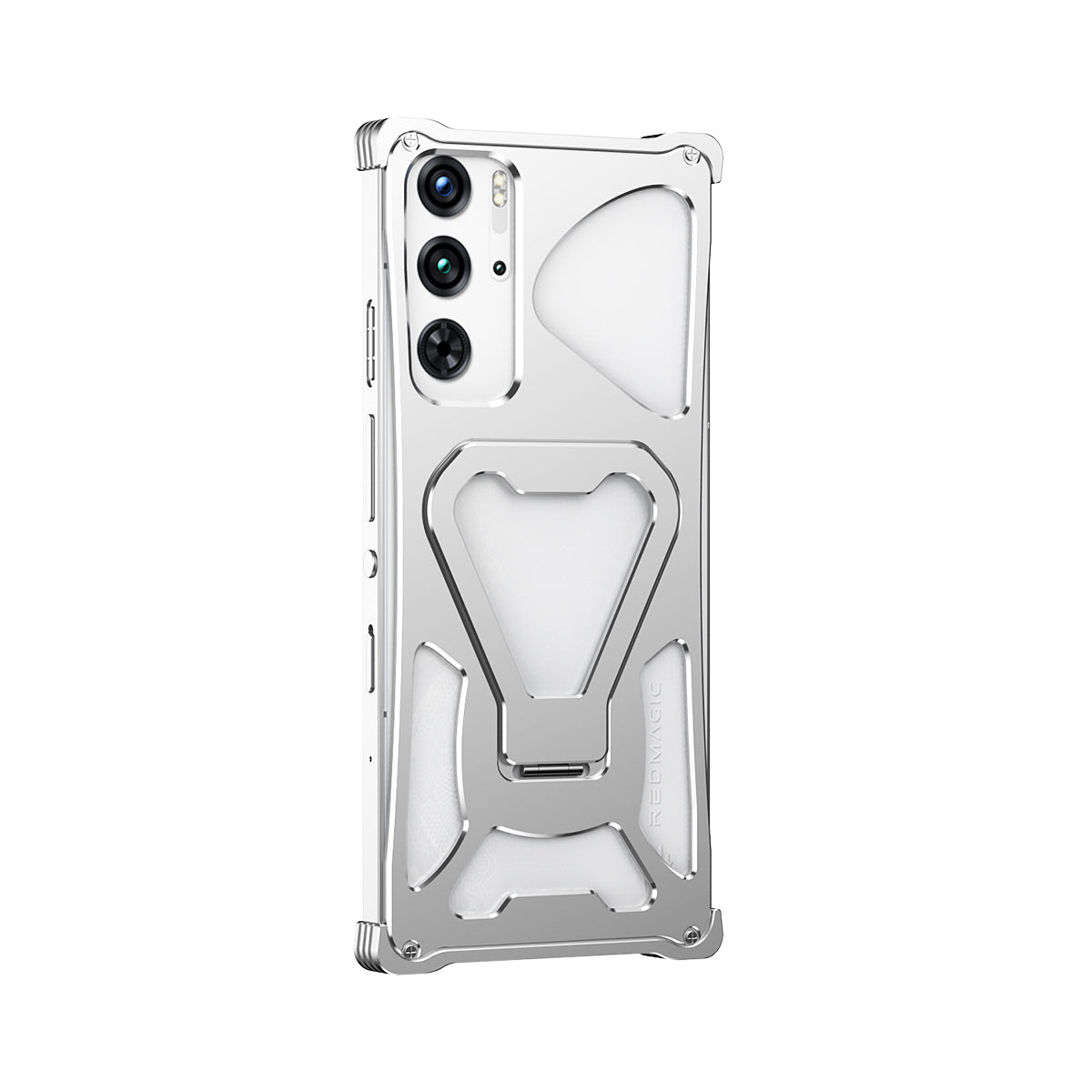 iy Bicolor Transformers Shockproof Aluminum Alloy Kickstand Metal Case Cover