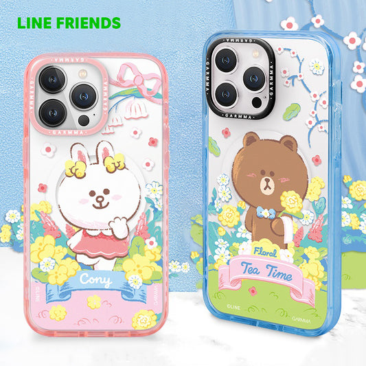 GARMMA Line Friends MagSafe Premium Military Grade Drop Tested Impact Case Cover