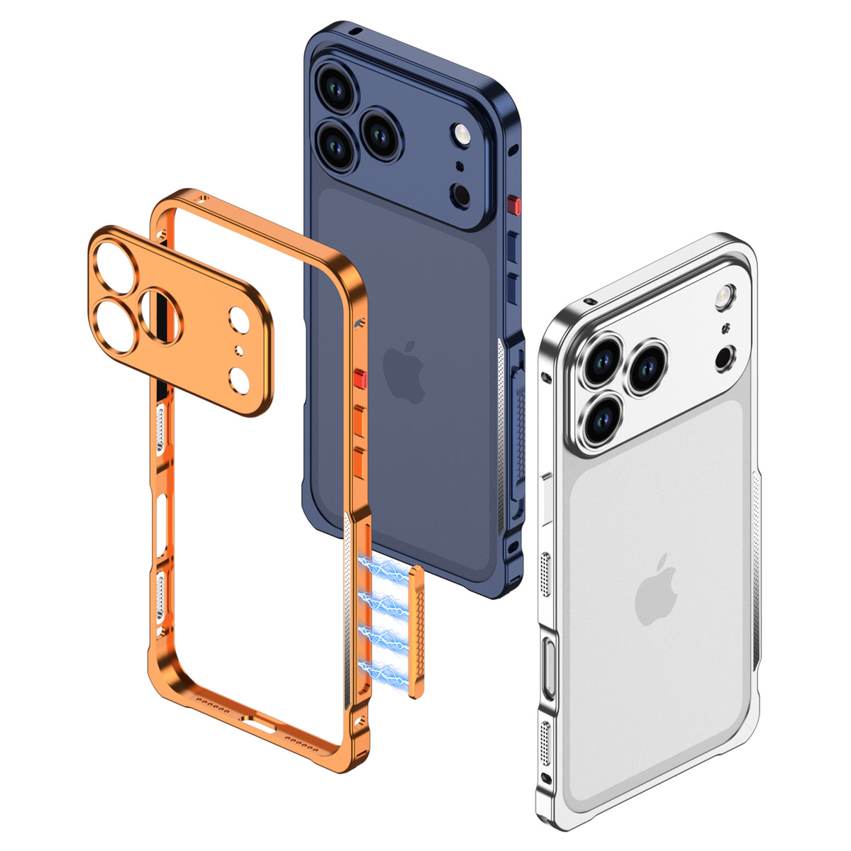 Armor King Lens Protector Heat Dissipation Stress Relief Edc Fidget Metal Bumper Case Cover