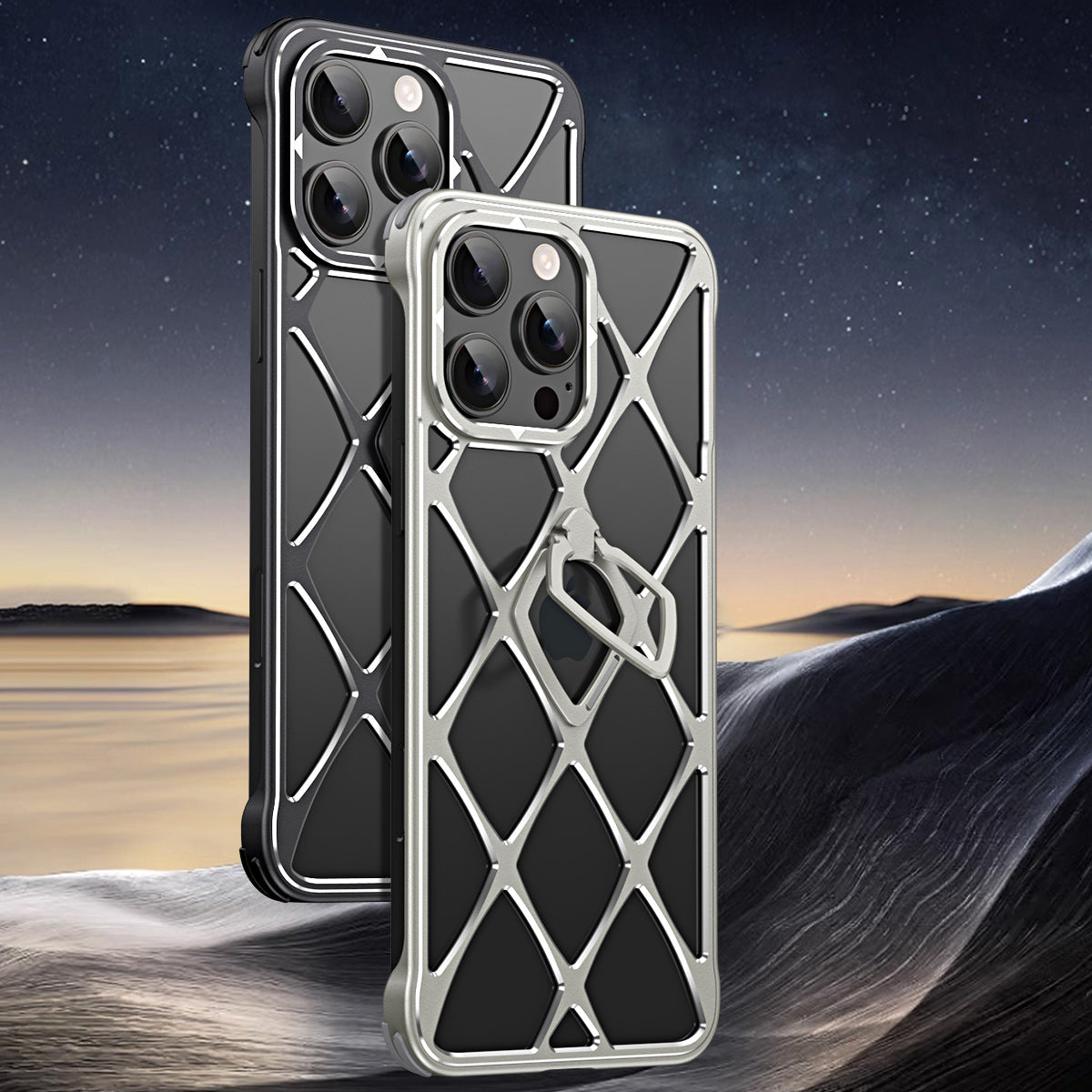 Armor King Star Check Heat Dissipation Invisible Bracket Aluminum Alloy Metal Case Cover