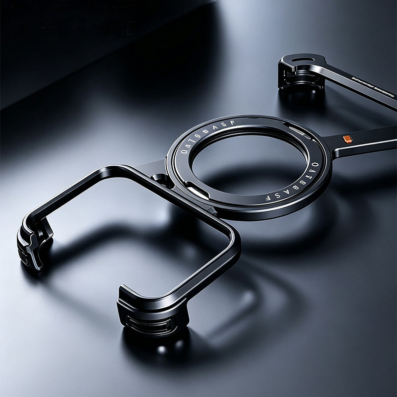 Oatsbasf Z MagSafe Pivot Ring Stand Air Cushion Metal Case Cover