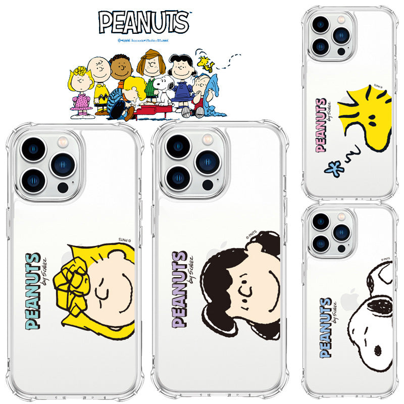 Peanuts Snoopy Clear Air Cushion Reinforced Bulletproof Jelly Hard Case Cover