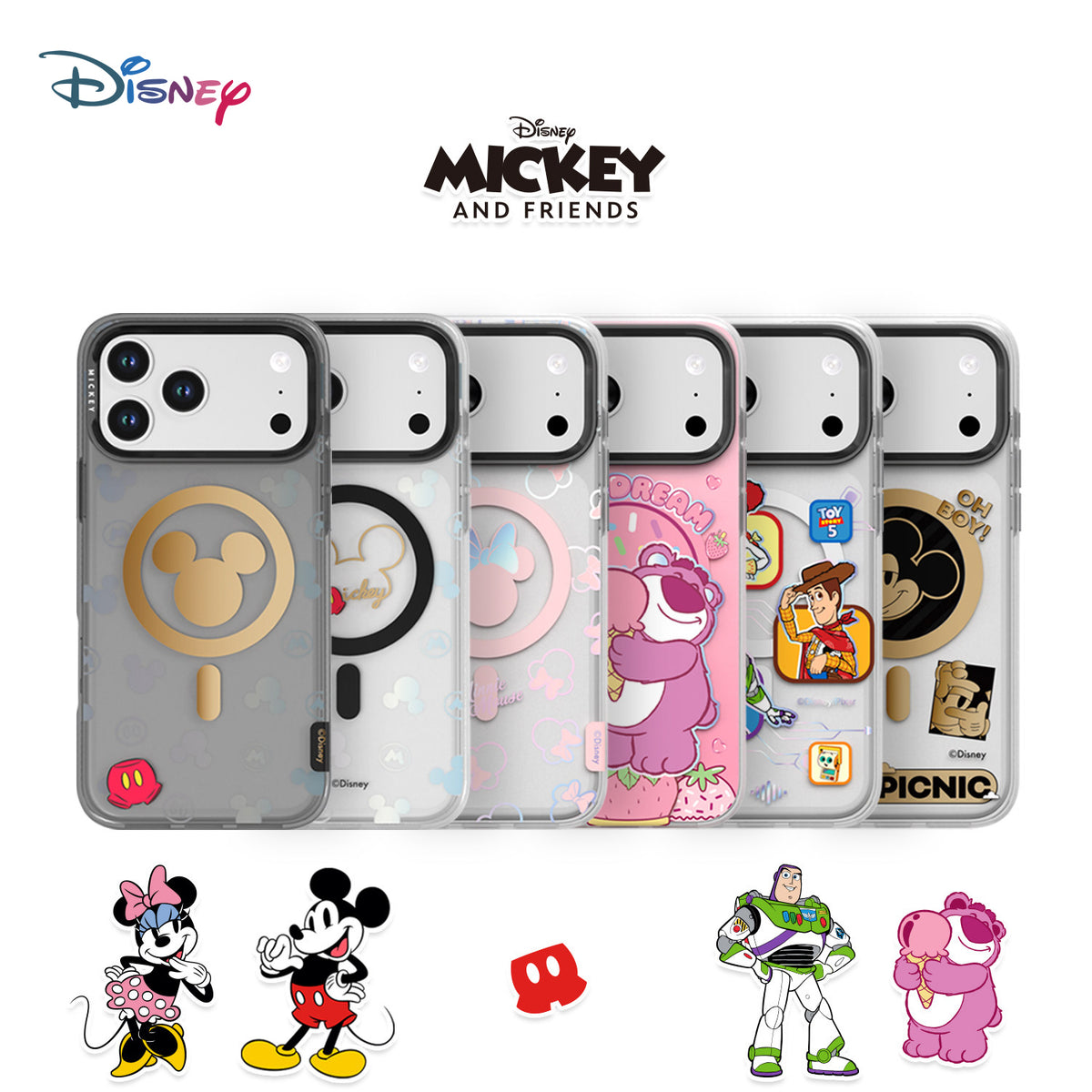 Disney Animation Characters MagSafe All-inclusive Shockproof IMD Protective Case Cover