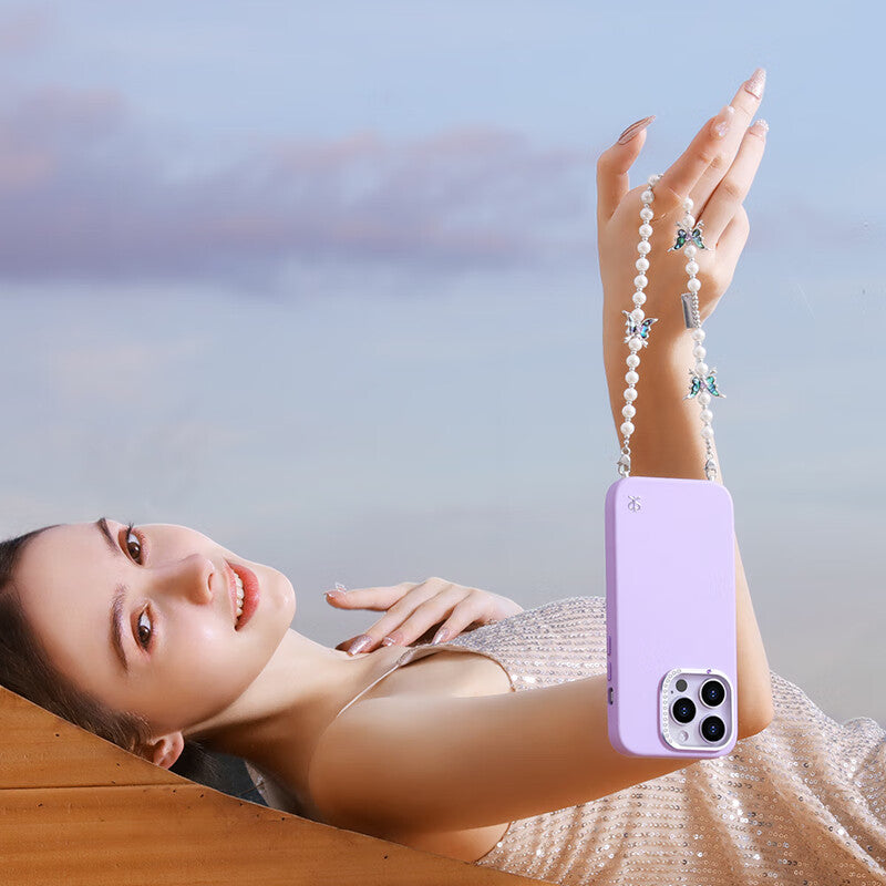 PYNANA Jewelry Aesthetics & Handcraft Multifunctional Chain Phone Charm Beads Strap Pearl Lanyard