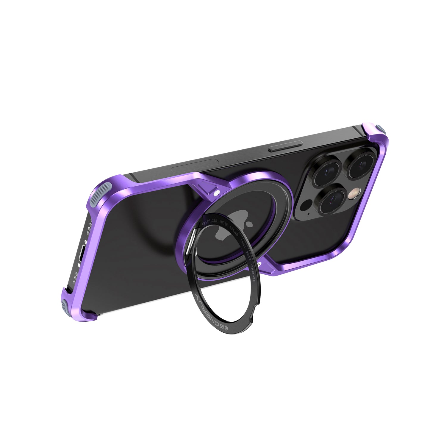 Armor King S Shell MagSafe Fulcrum Ring Stand Air Cushion Metal Case Cover