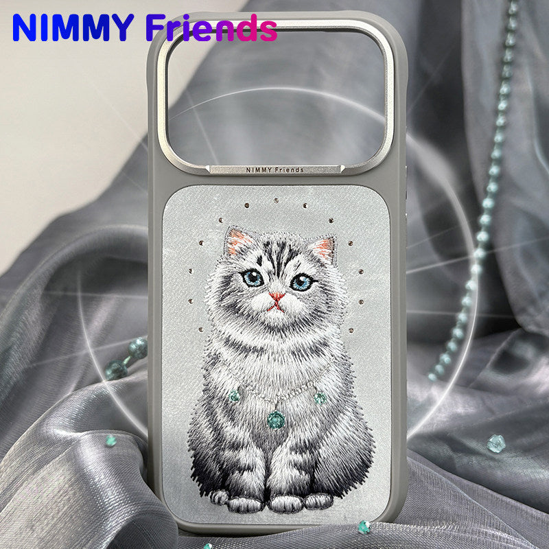 Nimmy Fashion Lucky Cute Pets MagSafe Embroidery Case Cover