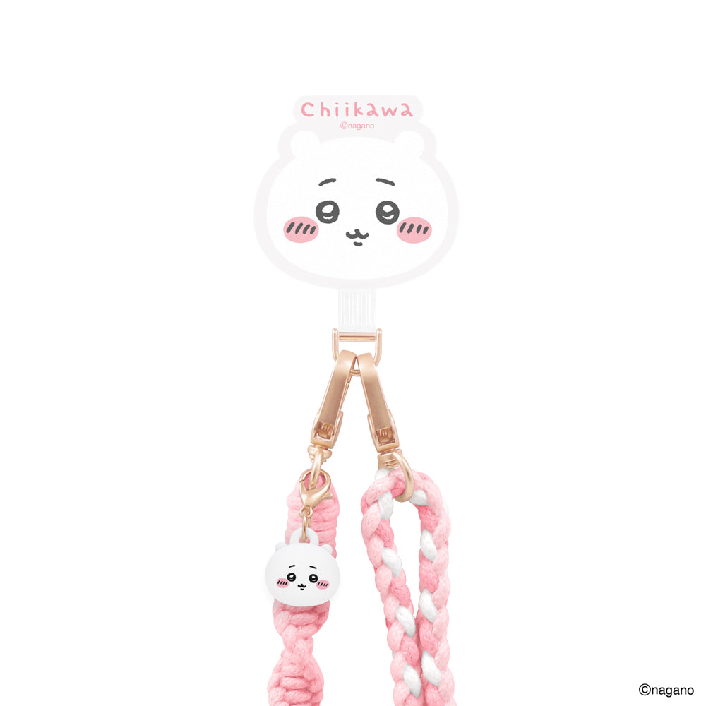 GARMMA Chiikawa Doll Charm Buckle Strap Braided Crossbody Phone Lanyard