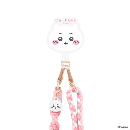 GARMMA Chiikawa Doll Charm Buckle Strap Braided Crossbody Phone Lanyard