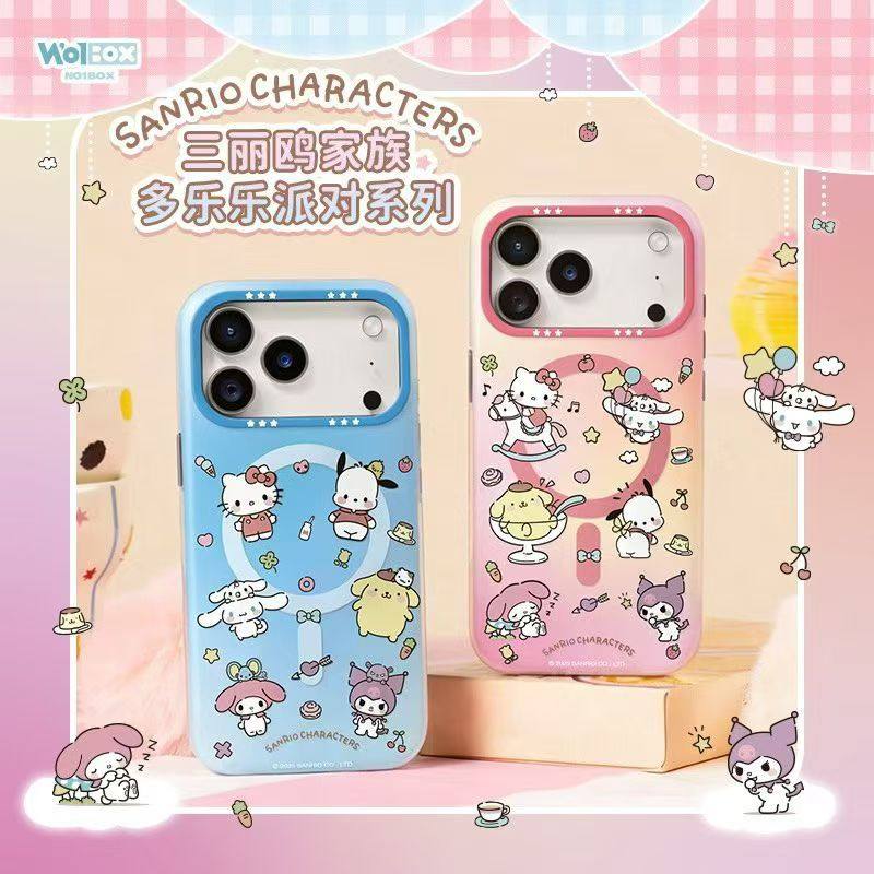Sanrio Characters Duolele Party MagSafe All-inclusive Shockproof IMD Protective Case Cover