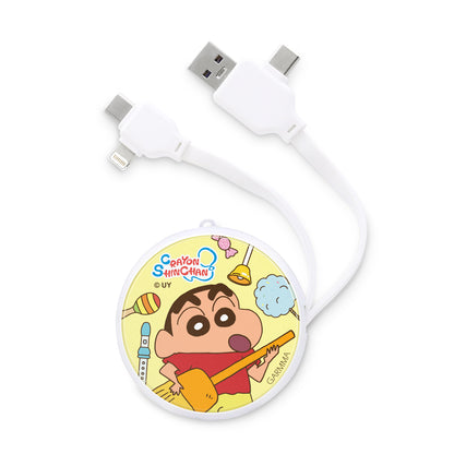GARMMA Crayon Shin-chan PD Fast Charge Lightning+Type-C Extracted Extension Cable