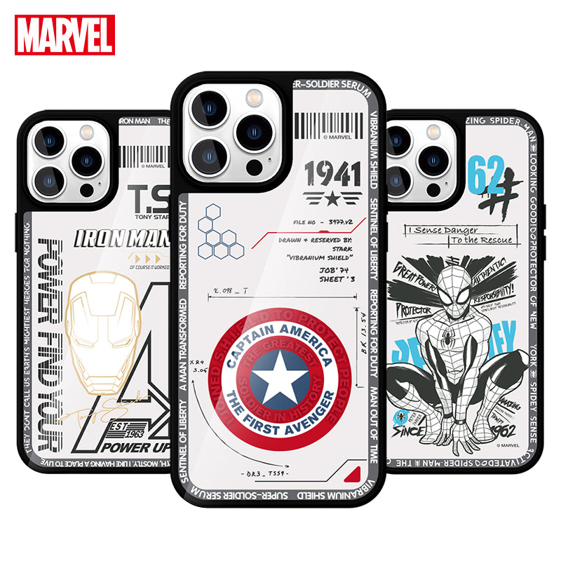 Marvel Avengers AG Explosion-proof Matte Tempered Glass Back Cover Case